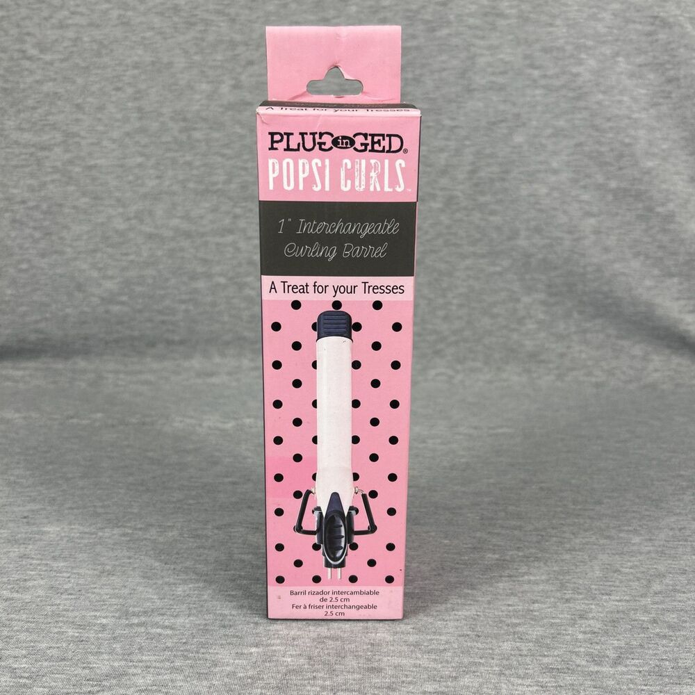 Plugged In Popsi Curls Interchangeable Curling Iron 1"  Barrel  ( T - 28 series)